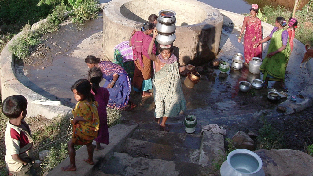 women by a well